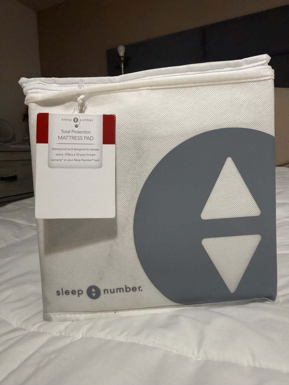 Sleep Number Total Protection Mattress Pad King White Waterproof Cool Knit